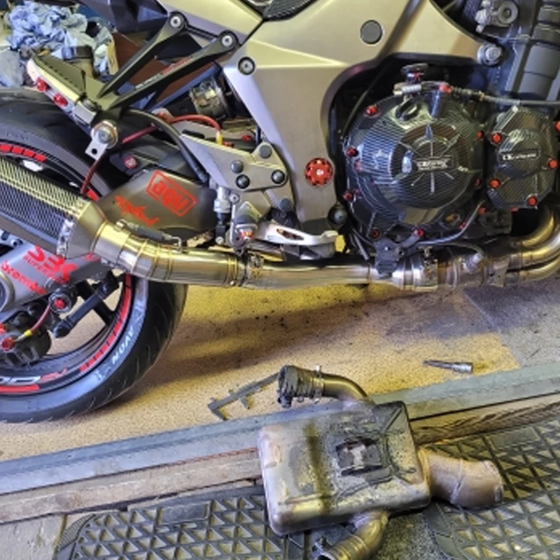 Slip on For Kawasaki Z1000 Z1000SX 2010 - 2020 Motorcycle Exhaust Escape Moto Modify Middle Link Pipe Connect Original Muffler