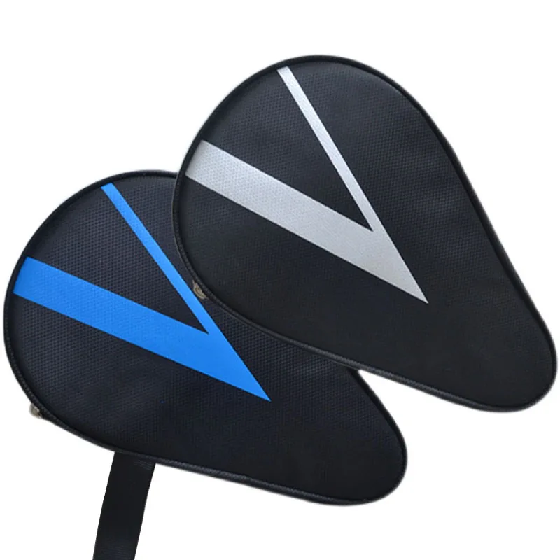 Gourd & Round Shape Table Tennis Racket Bag Ping Pong Paddle Protective Storage Pouch Extra Pocket For Storing Balls Carry Case