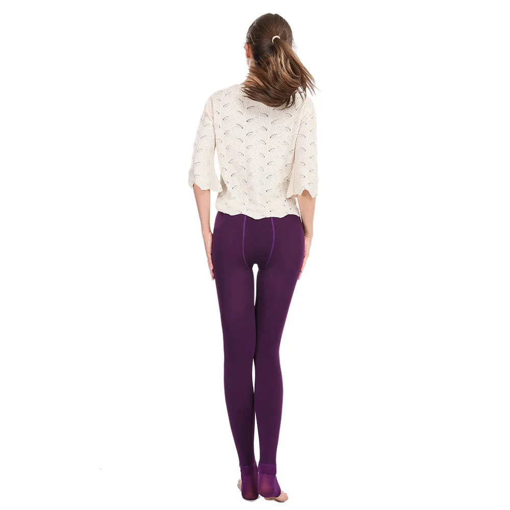 Damen-Perlen-Samt-Leggings mit Fleecefutter, dicke warme einteilige Thermohose für Herbst und Winter, dehnbare Damen-Unterhose. – Detail 29