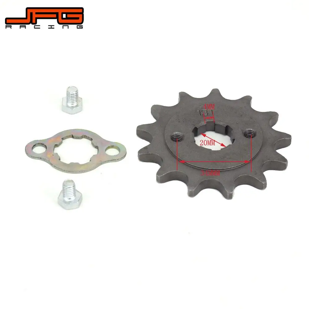 

Motorcycle Steel 520 20MM 10 11 12 13 14 15 16 17 T Front Engine Sprocket Chain For Buggys Zongshen HONDA Lifan Loncin Jialing