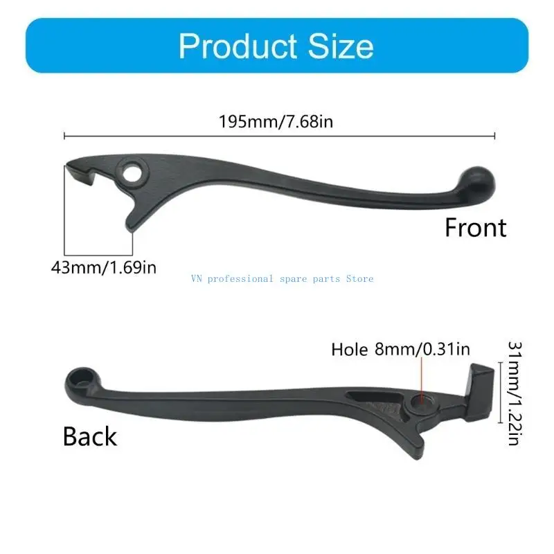 41XA طويلة الأمد الألومنيوم اليسار مكبح قرصي رافعة دراجة نارية الفرامل رافعة مريحة الفرامل رافعة سهلة التركيب الفرامل رافعة