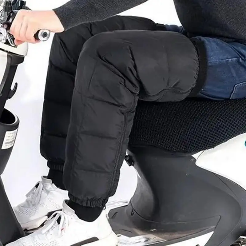 

Winter Motorcycle Pants Windproof Warm Leg Cover Outdoor Cycling Knee Pad Fall-Proof Guard External Wear-type Detachable Knee