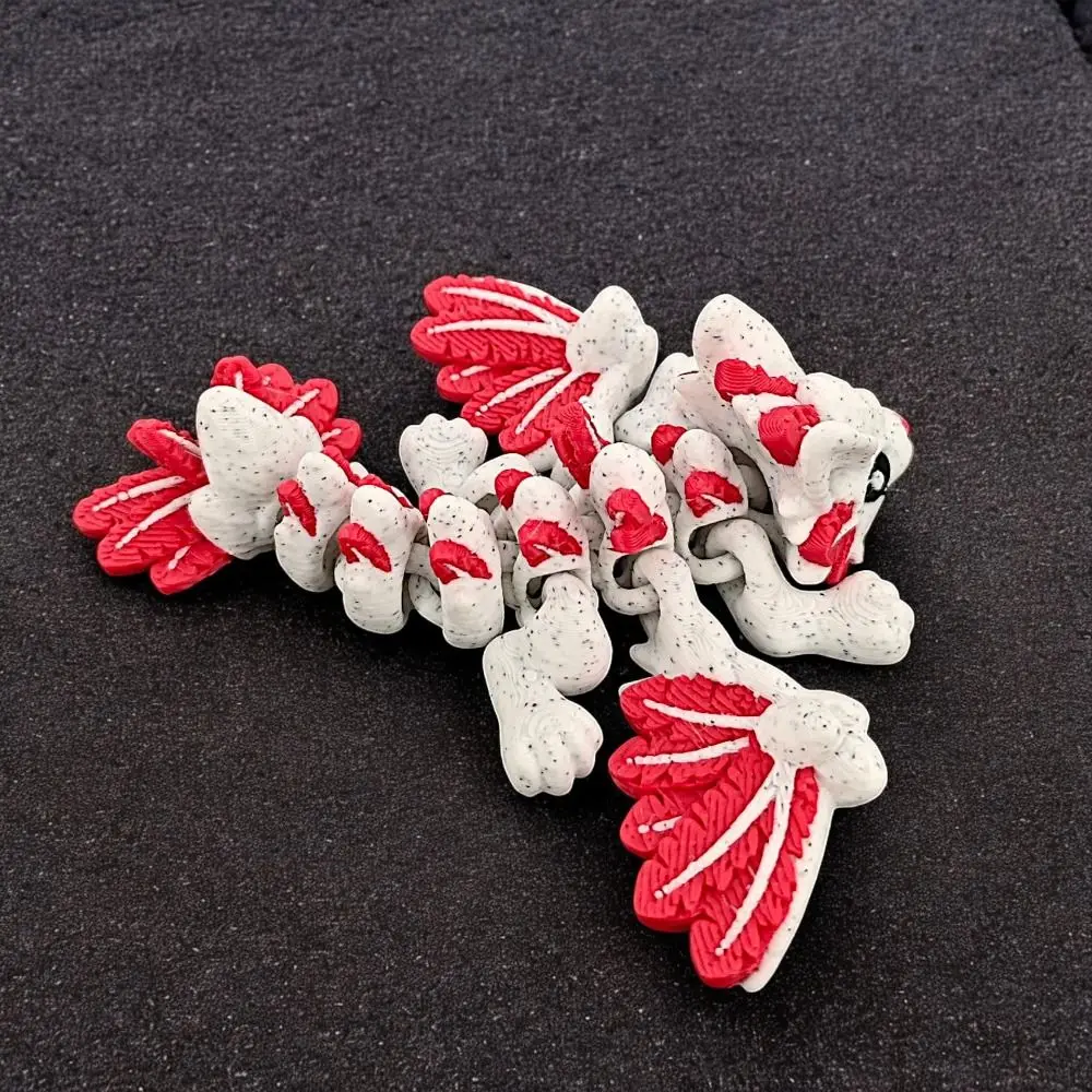 

Movable Joints Dragon Ornament Realistic Handicraft Dragon Sculpture Cartoon Figurine 3D Printed Dragon Toy Kids
