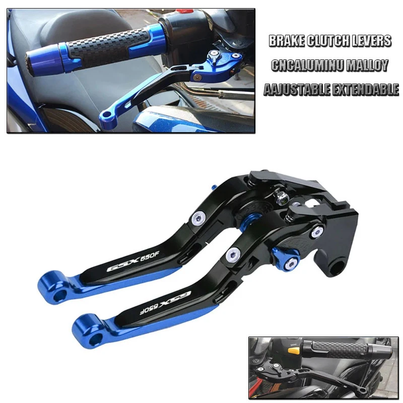 

Motorcycle CNC Adjustable Folding Brake Clutch Levers Extendable Lever Fit For GSX650F GSX 650F 2008-2015