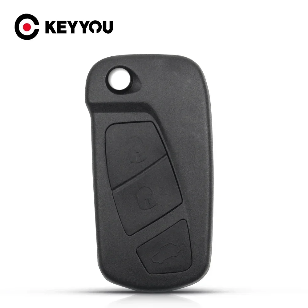 KEYYOU NEW Remote Flip Key Case For Ford KA Holder 2008 2009 2010 2011 2012 2013 2014 2015 2016 3 Buttons Remote Car Key Shell