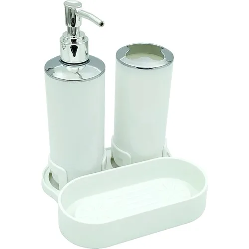 Metropolhome PCs set Sink Organizeri Liquid Soap Dispenser White HBV00001CERXJ1