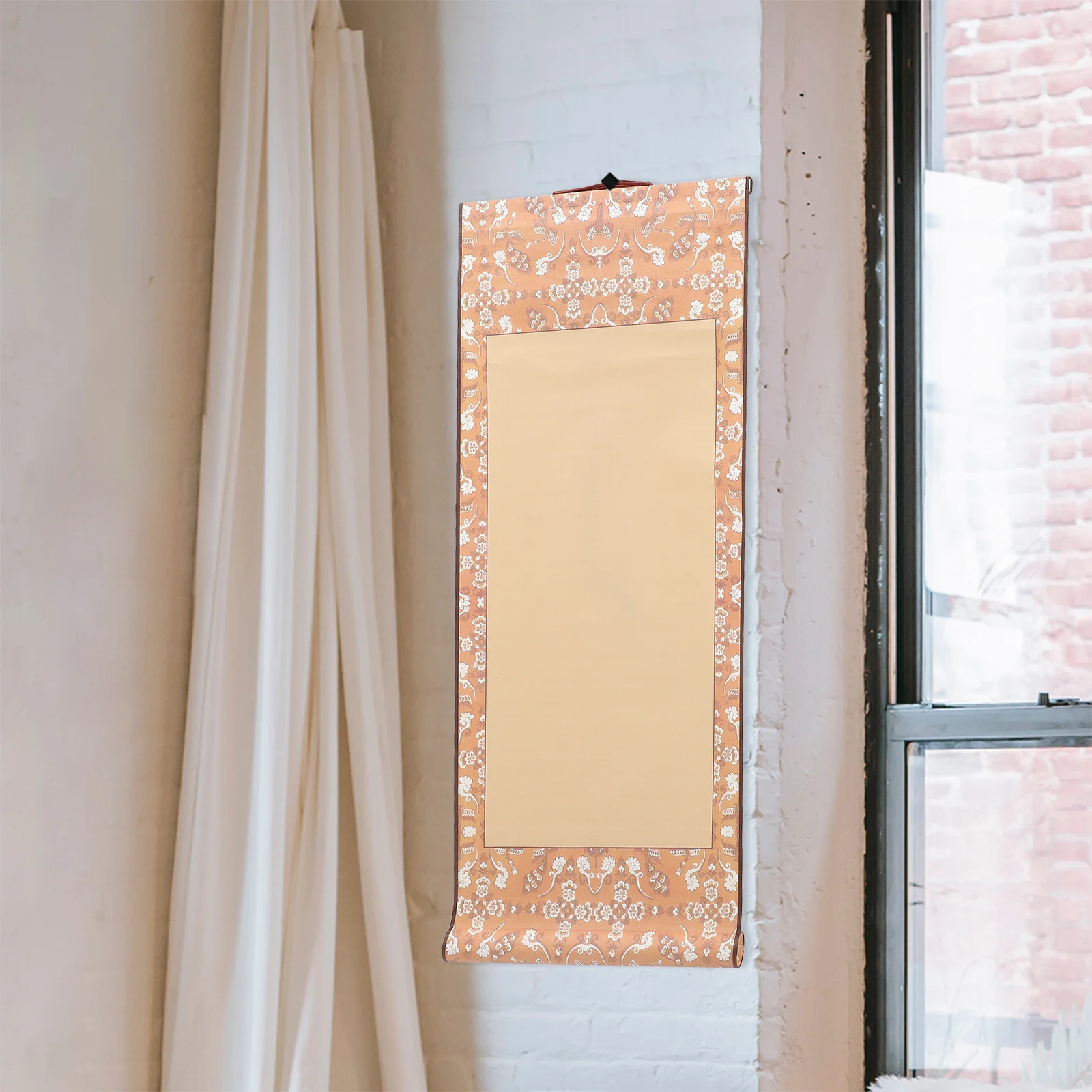 

2Pcs Portable Blank Scroll Paper Mini for Chinese Calligraphy Painting Writing Practice Multi-Function Rice Paper