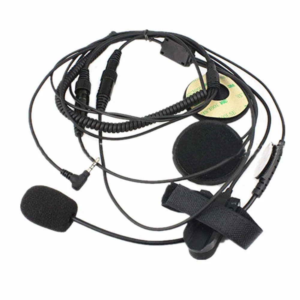 Motorcycle Half Helmet Headset Earpiece 1 Pin For Yaesu Vertex VX-1R VX-2R VX-3R VX-5R VX-160 VX-168 FT-60R Radio Walkie Talkie