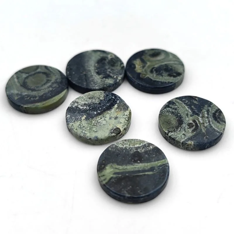 

200 pcs/Lot 6*6*2mm-16*16*2mm Natural Round Sheet Bird Stone Loose Natural Gemstone