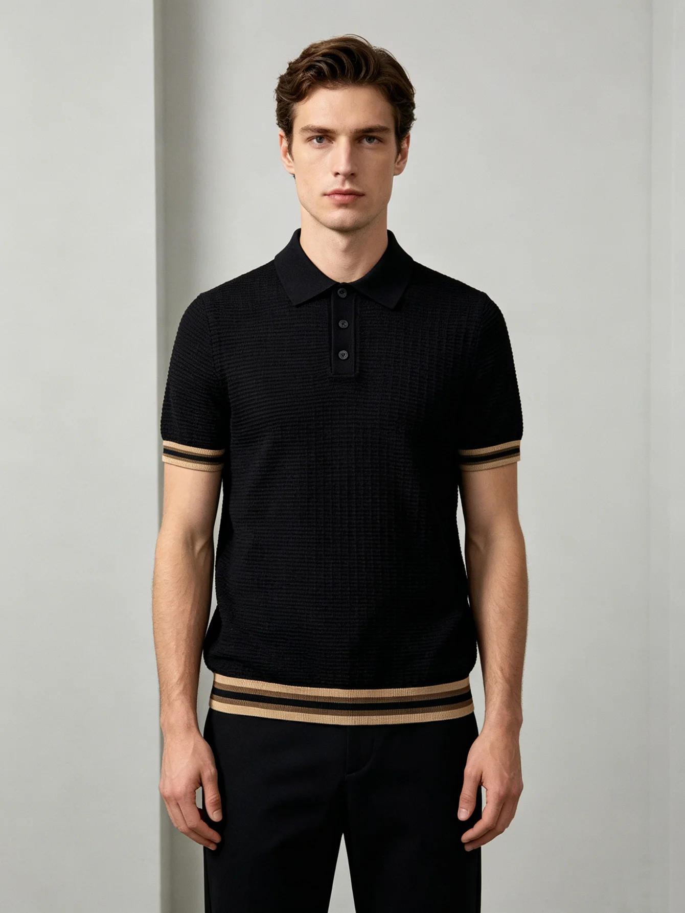 The New Summer Men's Polo Shirt T-Shirt Is Suitable for Light Business Occasions, Urban Casual Settings, Vacations, Short Trips,
