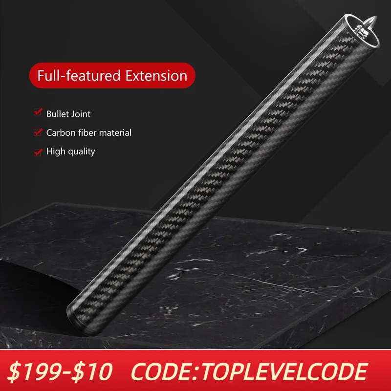 Billiards Extension 12 inch Carbon Fiber Extendable Extension Billiard Accessories for Mezz Predator KONLLEN ZOKUE Jflowers Cue