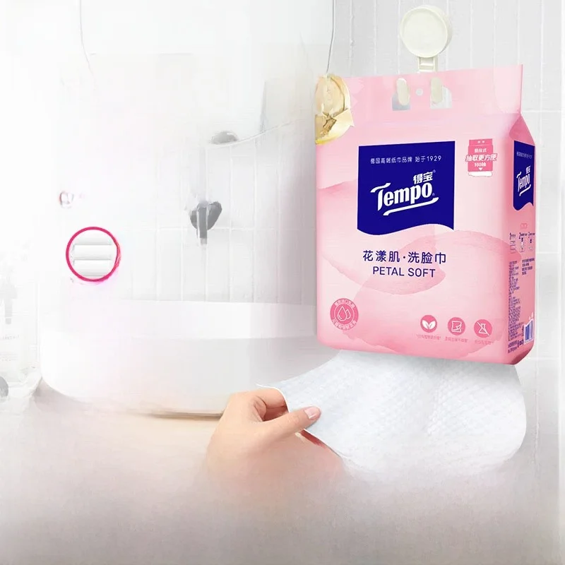 Tempo Asciugamano delicato usa e getta da appendere Ding Baby può utilizzare asciugamano viso che fiorisce la pelle del bambino disponibile Materiale in fibra stiy