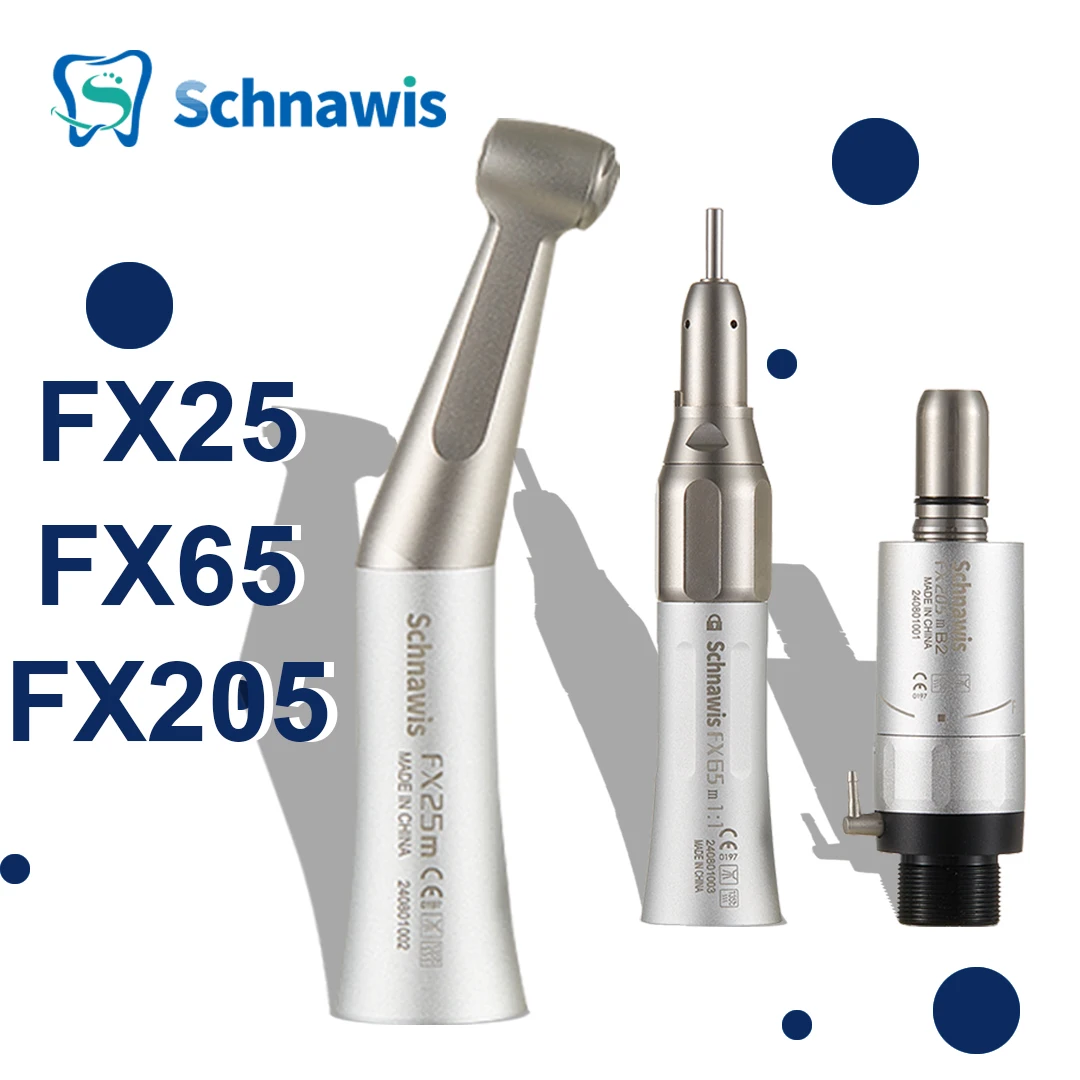 FX25 FX65 Dental 1:1 Direct Drive Contra Angle Low Speed Handpiece Mini Head Dentistry Against Contra Angle Polishing Tools