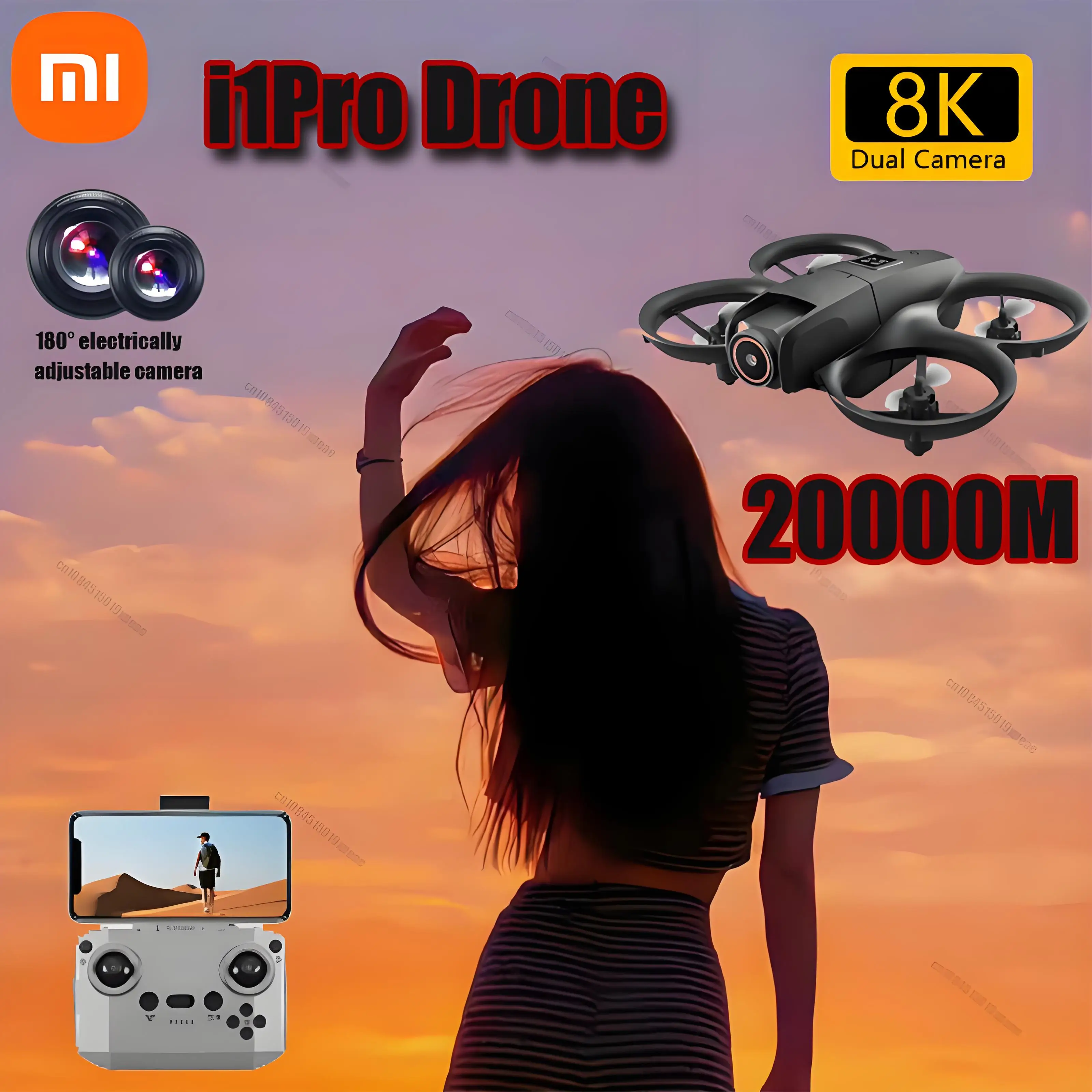 

Xiaomi i1PRO Drone Professional 8K Camera Drone 5G WIFI FPV UAV With screen remote control RC Dron avoidance Aerial Quadcopter