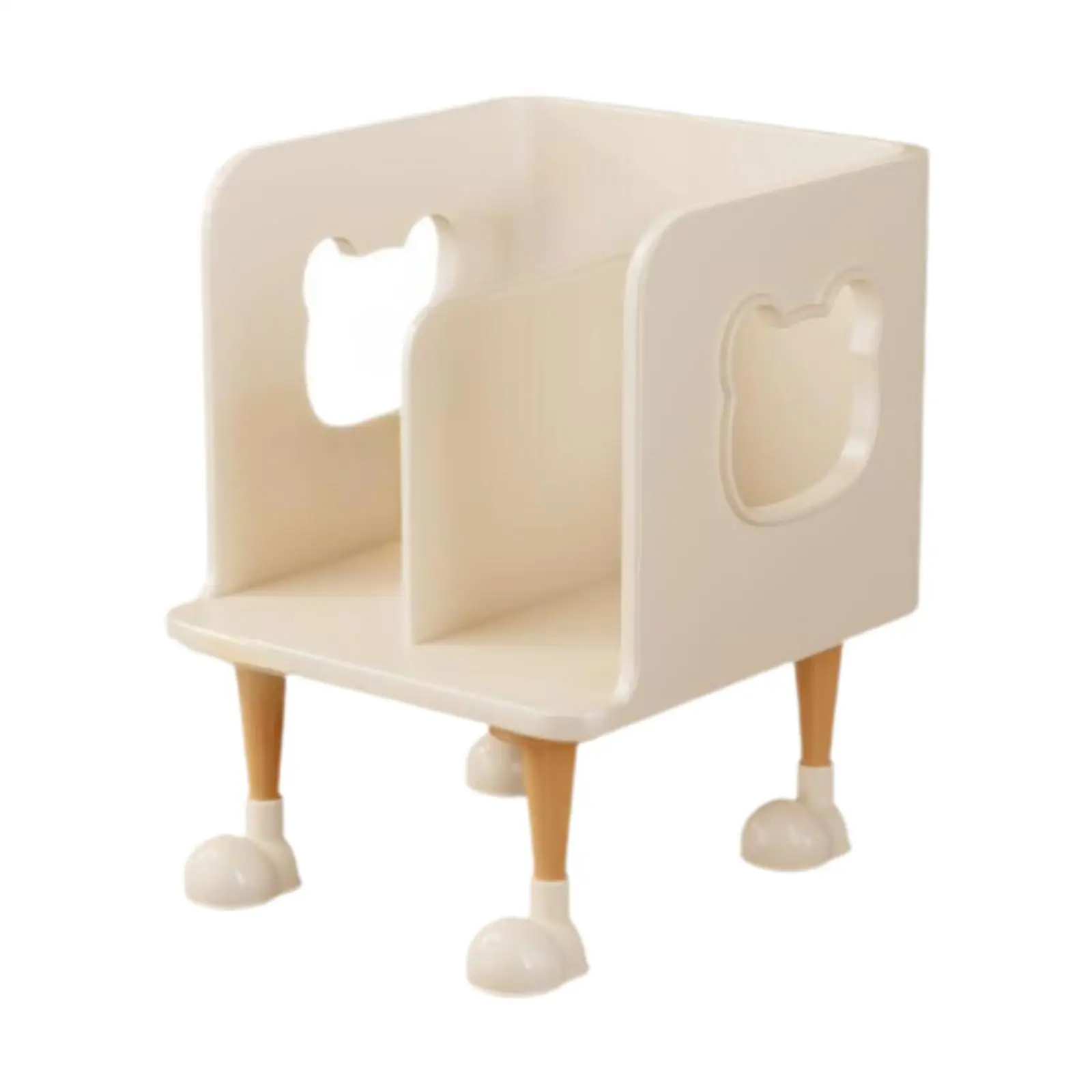 Desktop Bookshelf Organizer Creative Display Shelf Bookcase Tabletop Book Storage Rack for Study Room Dorm Office CDs Desk