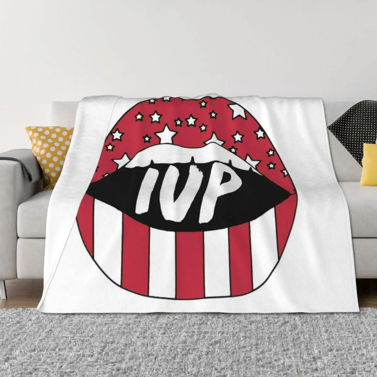 

IUP Lips Throw Blanket christmas decoration Blankets Sofas Of Decoration sofa bed Blankets