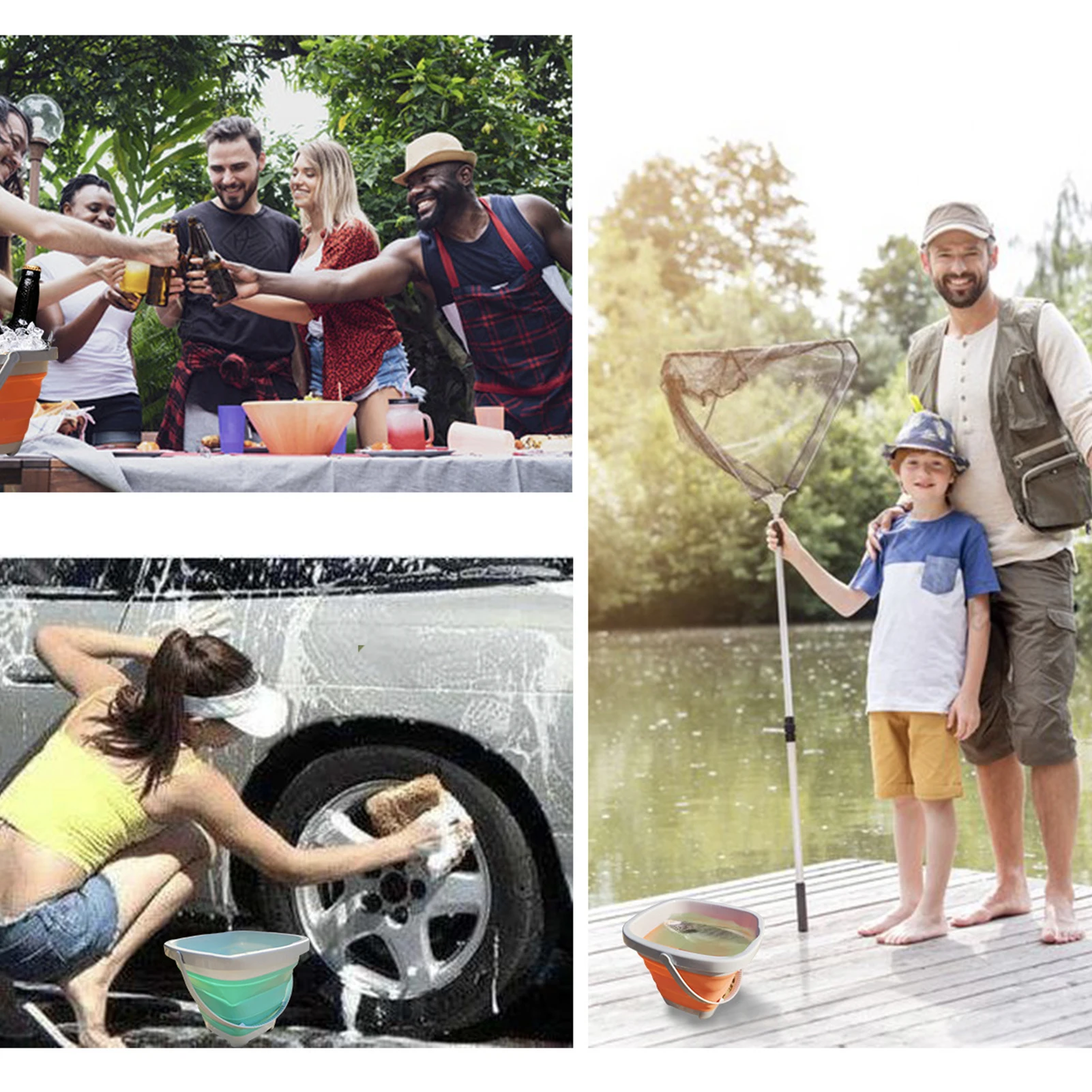 مجموعة ألعاب الشاطئ القابلة للطي مع 10 ألعاب بلاستيكية بلون عشوائي للعب المائي في الهواء الطلق للأطفال #6