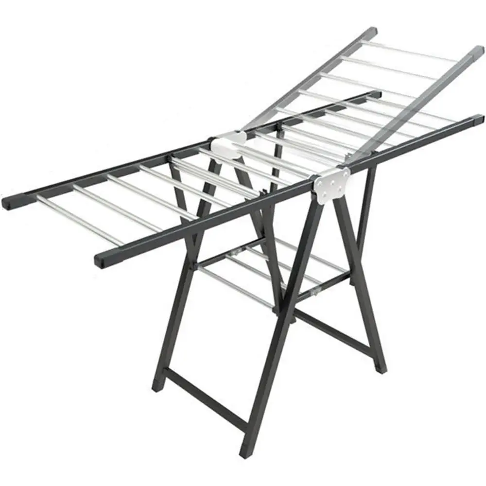 

Indoor Folding Clothes Drying Rack: Large Capacity, Portable Laundry Hanger for Home and Garden Storage