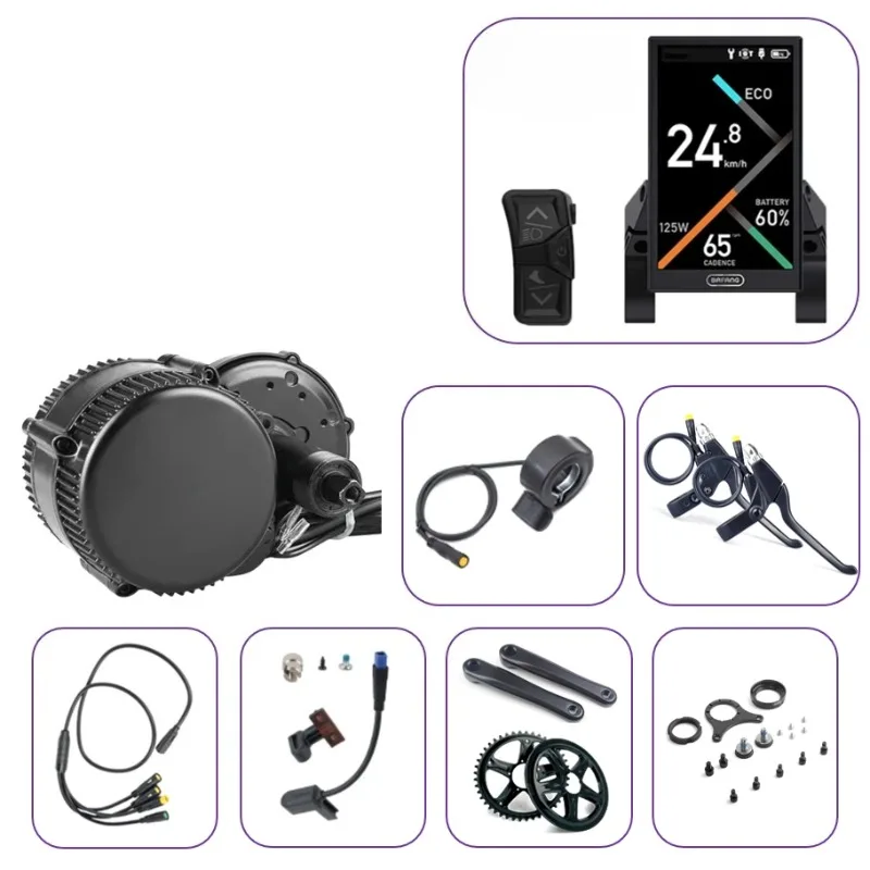 

Комплект двигателя среднего привода G340, 36 В, 48 В, 52 В, мощность 250 Вт-1000 Вт с дисплеем DPC010 для преобразования электронных велосипедов, обновление для электронных велосипедов, поездок на работу