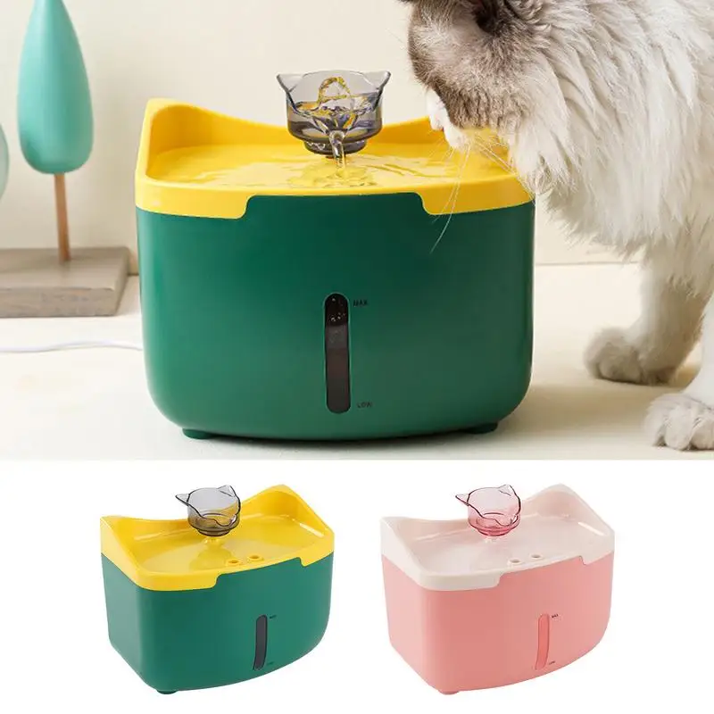 

Pet Drinking Fountain Automatic Food-Grade Water Dispenser With Carbon & Foam Filter And Water Levels For Cats Dog Pet Products