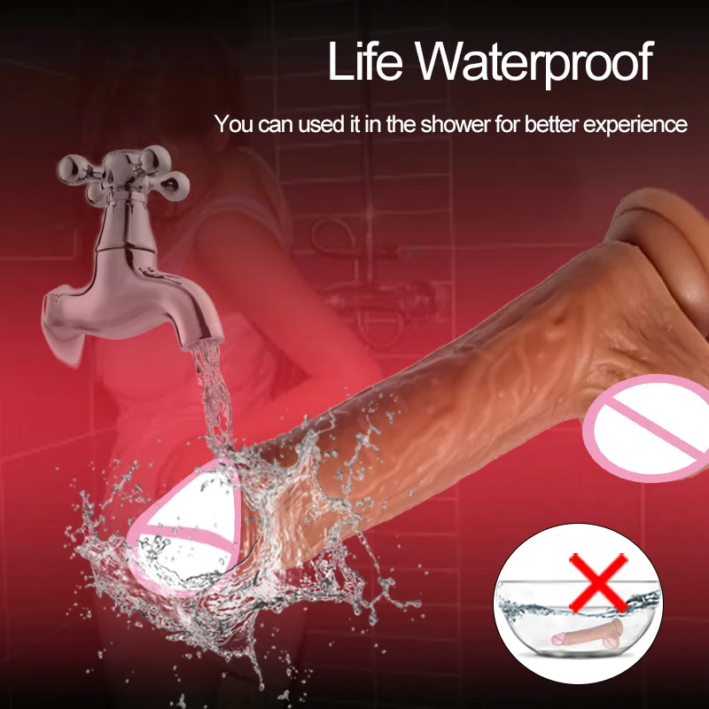 Consolador telescópico realista para mujer y hombre, vibrador grande de pene, estimulador del punto G femenino, consolador Anal, Juguetes sexuales