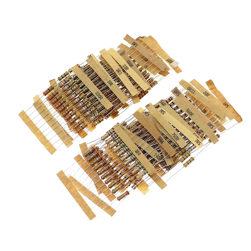 300pcs 30Value Resistor Kit 1W 5% Carbon Film Resistance 0.1-750 ohm Assorted kit Set 10pcs Each Value