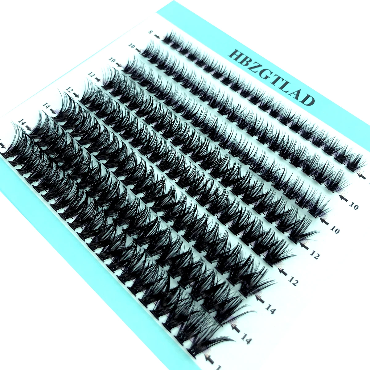 50D/60D/80D Individual Lashes 160pcs Cluster Lashes DIY Lash Extension 8-16mm Mix Length natural Wispy Cluster Lashes Reusable