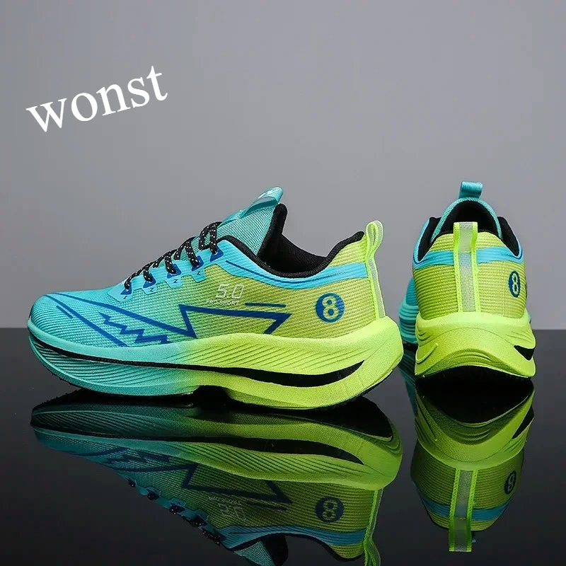 أحذية الجري الرياضية للرجال كاجوال ماراثون خفيفة الوزن للنساء، أحذية رياضية مريحة مضادة للانزلاق للمشي في الهواء الطلق #1