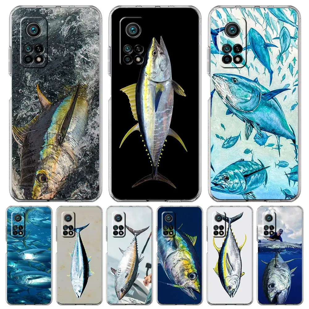 Phone Case For Xiaomi Mi 15 14 13 14T 13T 12T 10 12 Lite 11 11T Pro Poco X6 X5 X3 NFC F6 Soft Clear Cover Bluefin Tuna