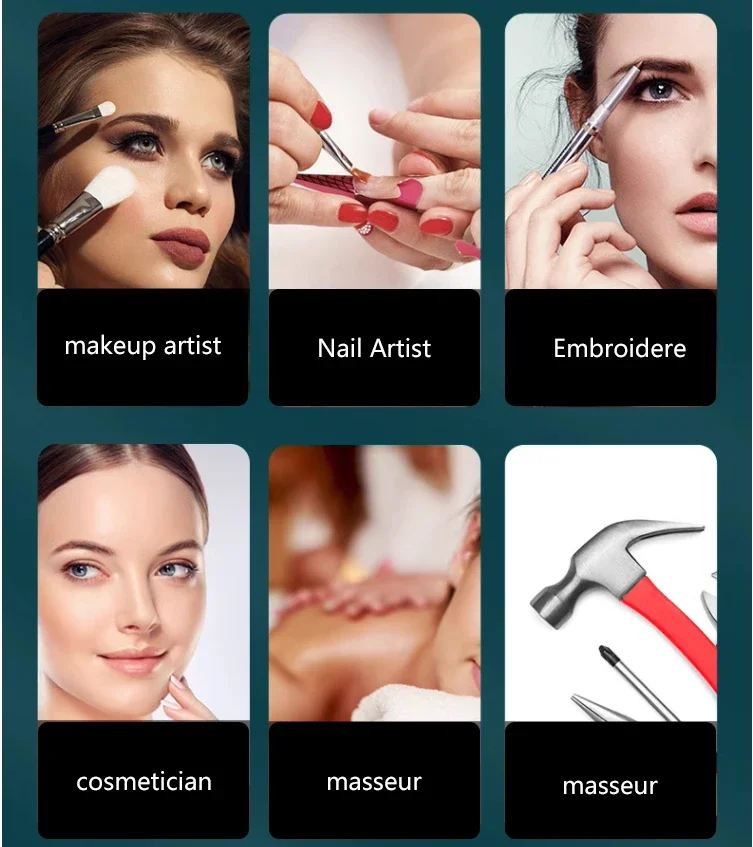 صندوق مكياج احترافي بسعة كبيرة مقاس 24 بوصة، مناسب لتخزين وحمل ونقل صندوق المكياج