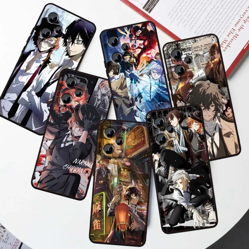 

Чехол для телефона B-Bungos S-Strays Dogs Anime для Xiaomi Redmi Note 15 14 13 12 12S 11E 11 11S Pro Plus 4G 5G, черный