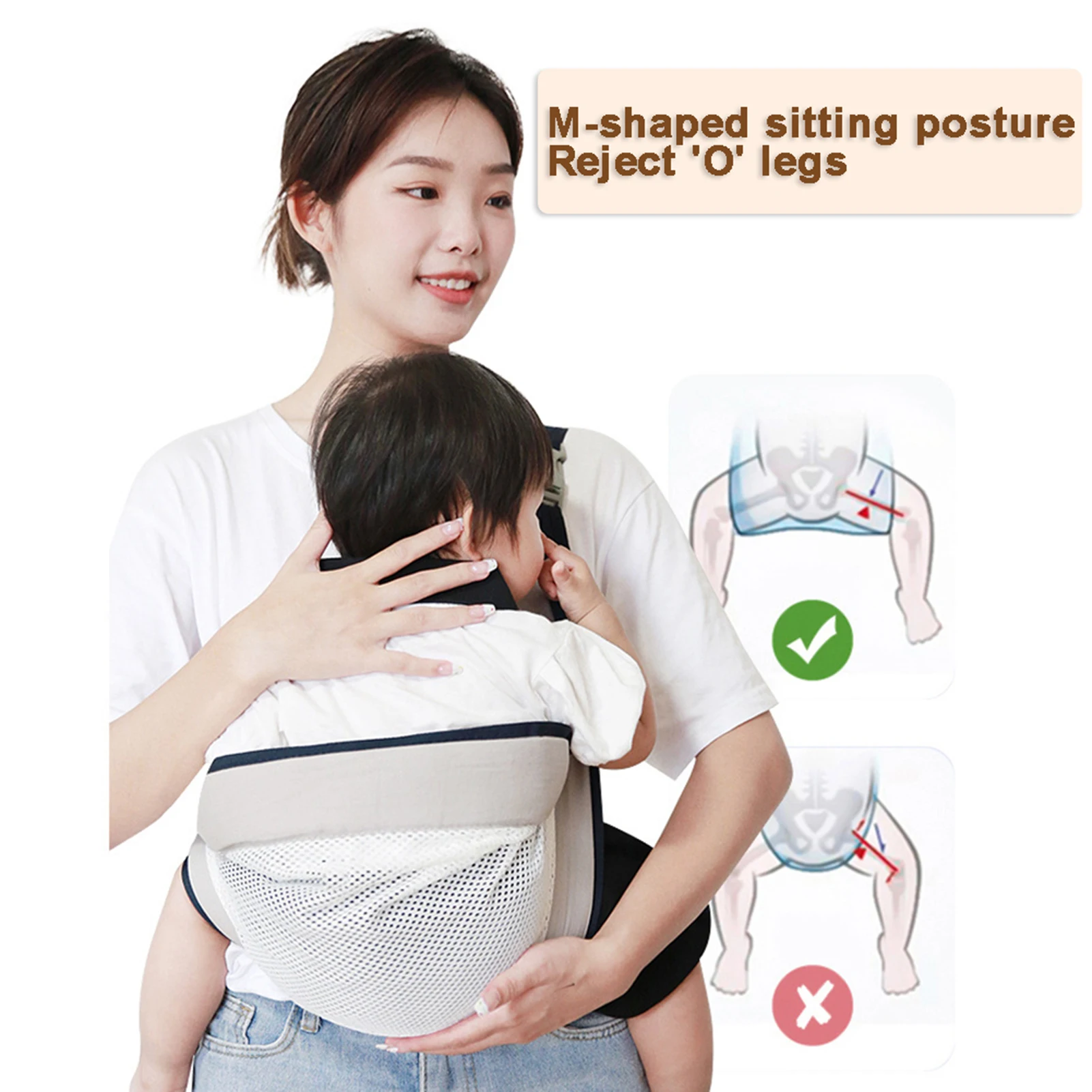 Sangle d'attache ronde réglable pour bébé, accessoires pour mère, bébé et tout-petit, pratique