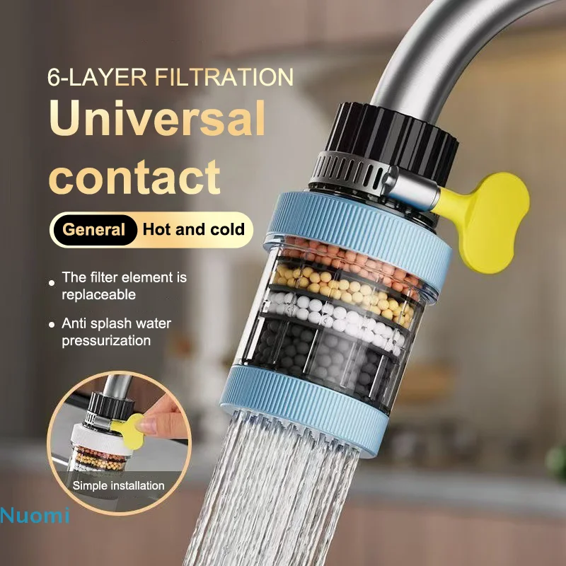 

【B】360° Rotation Water Faucet Filter Household Kitchen Faucet Mini Tap Water Clean Purifier Carbon Filter Filtration Cartridge