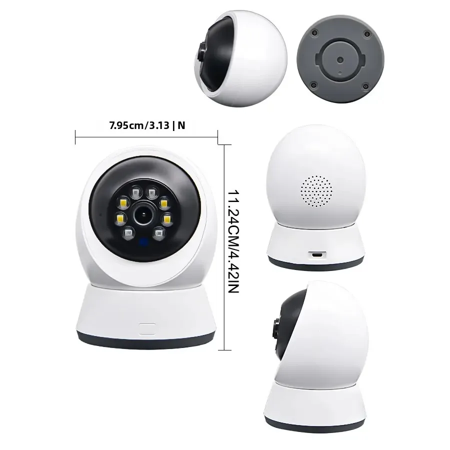 1080P 2MP 스마트 카메라 HD 360도 실내 아기/반려동물 보안 모니터 WIFI 야간 웹캠 비디오 IP 카메라 스마트 홈 양방향 음성