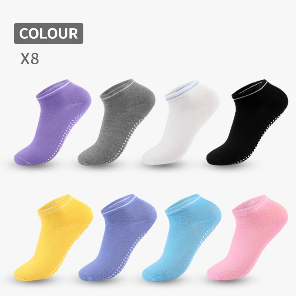 Socke Socke Trampolin Yoga Frauen Baumwolle atmungsaktive Anti-Rutsch-kurze Socken Elastizität Sport Junge Mädchen außerhalb Sport Socken EU33-39