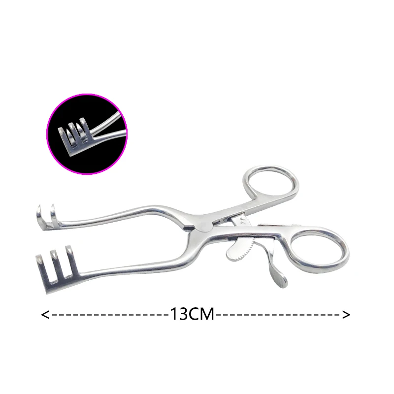 1pc Stainless Steel Self-Retaining Round Head Retractor Big/small Adjustable Retractor Veterinary Orthopedics Surgery Instrument