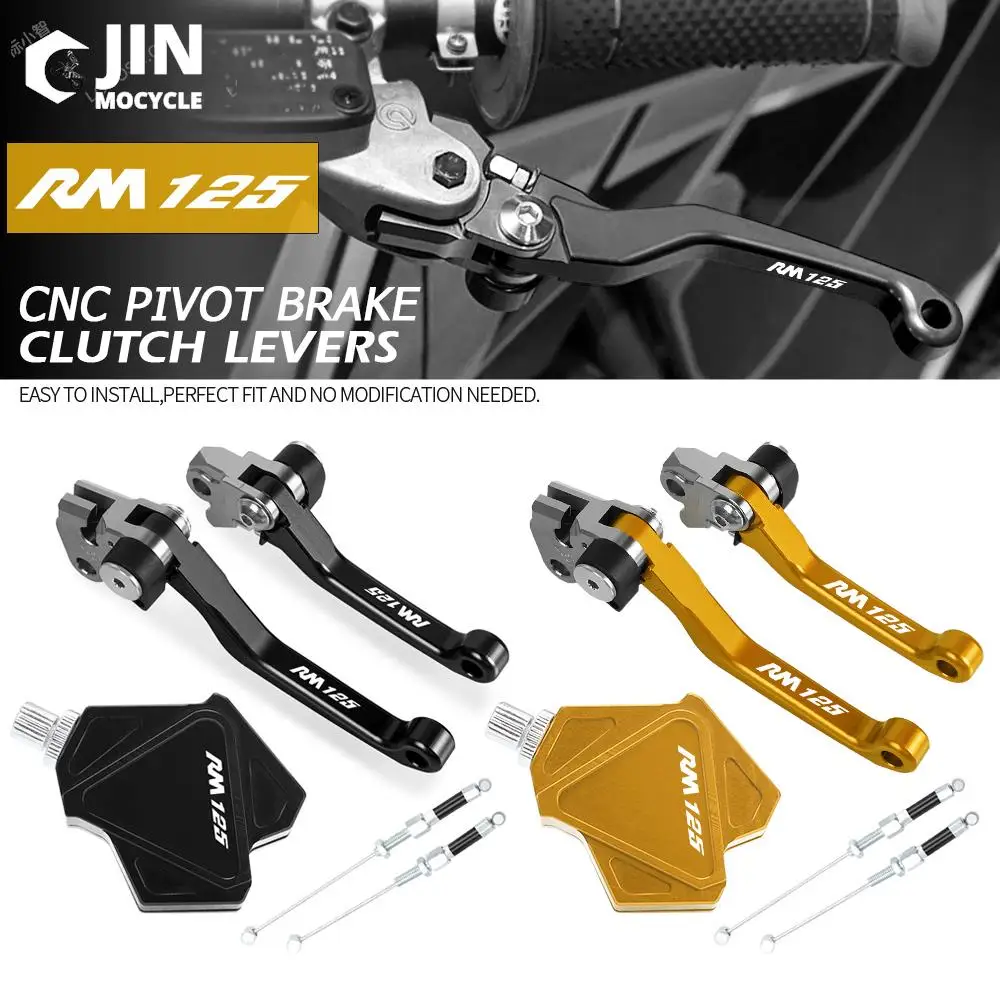 

CNC DirtBike Brake Clutch Levers Stunt Clutch Pull Cable Lever Replacement Easy System For SUZUKI RM125 2004 2005 2006 2007 2008