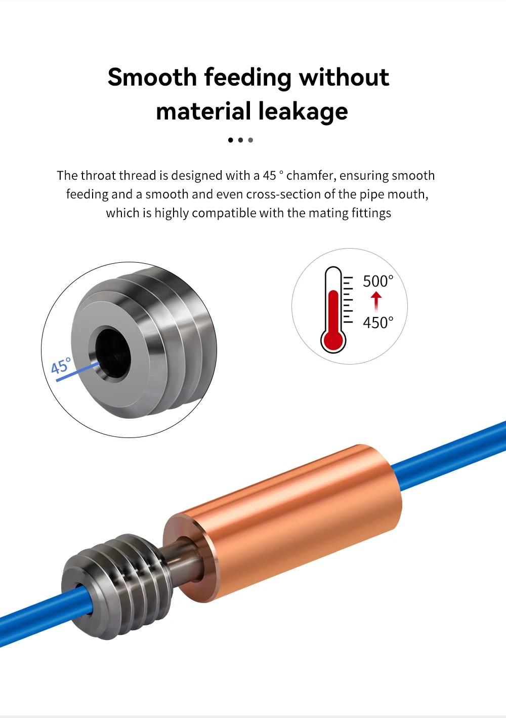 Hotend für ELEGOO Neptune 3/4 Hotend 3D-Drucker, komplett montiert mit Düse ELEGOO, offizielles 3D-Drucker-Zubehör – Detail 7