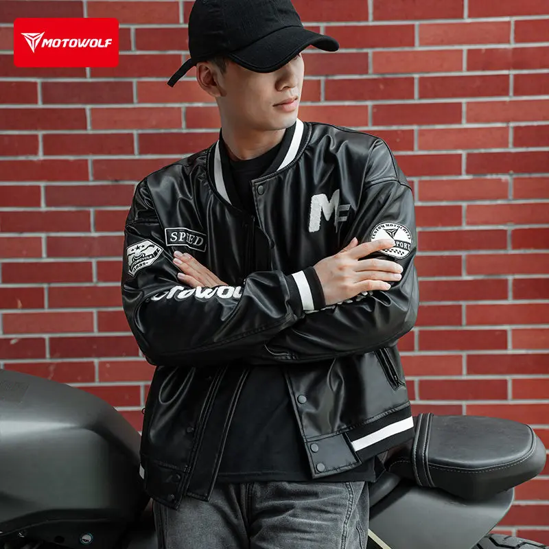 オートバイレーシングスーツ四季兼用通勤用オートバイレザーナイ - Cycling Commute Jacket のレビューと価格