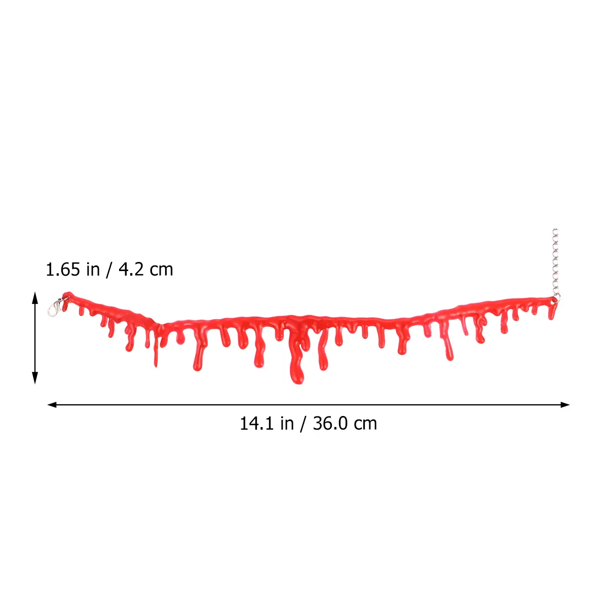 

3 шт., креативное ожерелье с пятнами крови, капающее Хэллоуин, страшный костюм, имитация крови, вечерние ожерелье, страшное колье с кровью