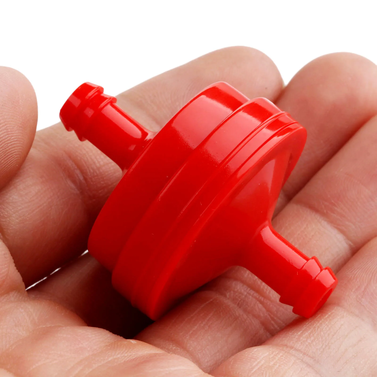 2 stücke Rasenmäher Kunststoff Rot Inline Kraftstoff Filter für Briggs und Stratton Inline In Linie Kraftstoff Filter Rasenmäher rot 298090 298090S