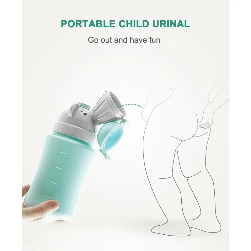 Cute Collapsible Car Pee Pot Portable Child Potty Urinal Bottle For Children Baby Toilet Kid Travel Folding Man Woman Pee Tool