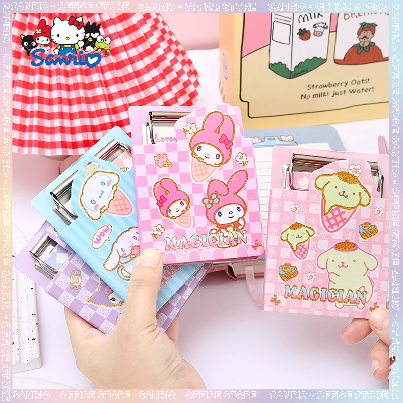 Sanrio Stationary Mini Memo Book Cute My Melody Kuromi Printing Memo Pad Writing Pads Students Office Learning Supplies