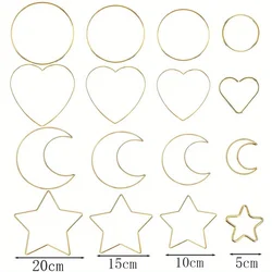 16 Pieces Metal Rings Set for Crafts, Decorative Rings for Hanging, Macrame Rings,Metal Rings for Crafts, Wire Rings for Crafts,