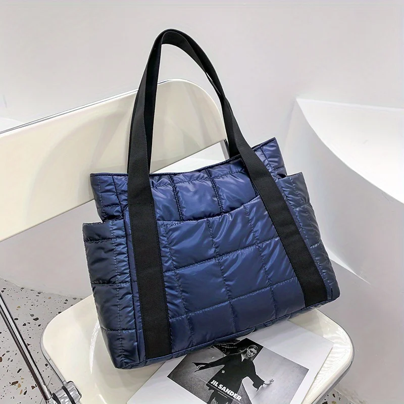 Borsa donna autunno/inverno 2024 nuova moda vintage rage rage space cotton abbigliamento borsa tote Bag monospalla da donna