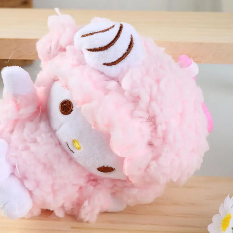 1-delige Melody Little Sheep-serie pluche sleutelhanger speelgoed Kawaii My Melody schattige rugzak pop hanger voor geschenken