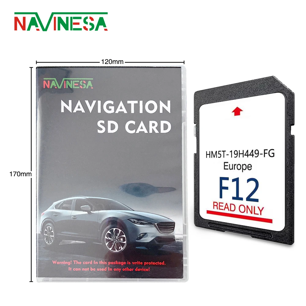 

NEWEST F12 SYNC2 NAVIGATION SD 64GB CARD SAT NAV MAP UK EUROPE for Ford C-MAX AND S-MAX HM5T-19H449-FG