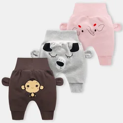 Pantalones bonitos de dibujos animados para bebé, niño y niña, pantalones de cintura alta para niño pequeño, pantalones para recién nacido, cosas baratas, KF116