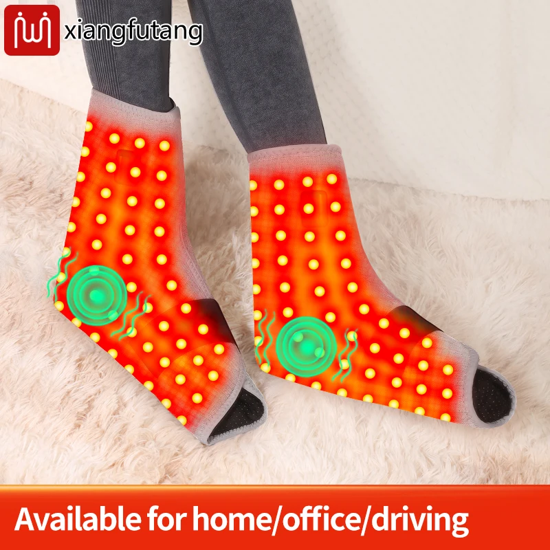 

Red Light Heated Ankle Wrap Ankle Heating Pad Warm Foot Therapy Wrap for Sprains Strains Post-Surgical Recovery