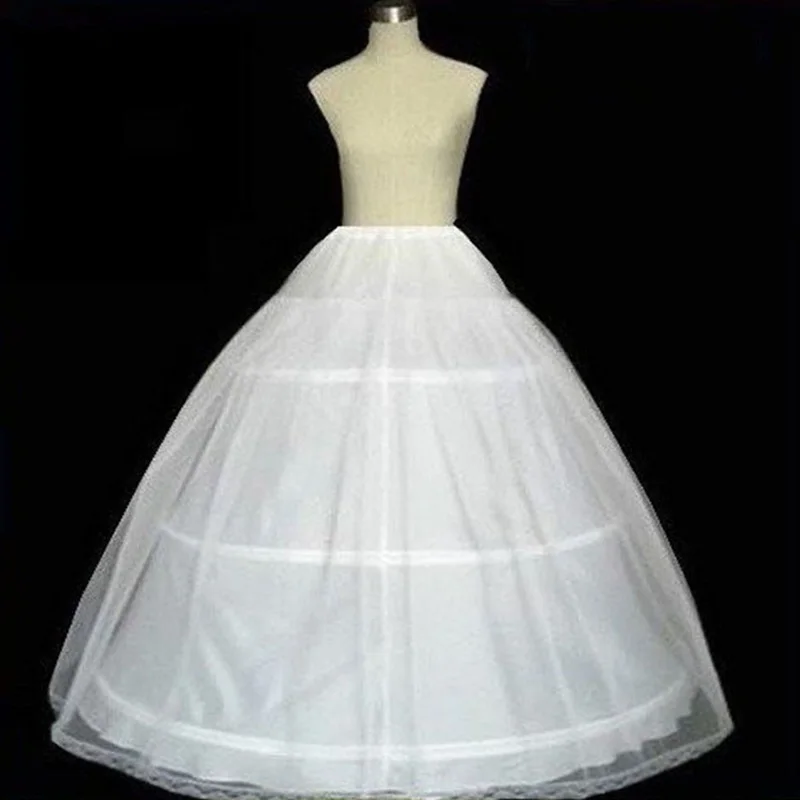 Petticoat casamento para Ball Gown, 3 Hoop Underskirt, Wedding Dress Acessórios